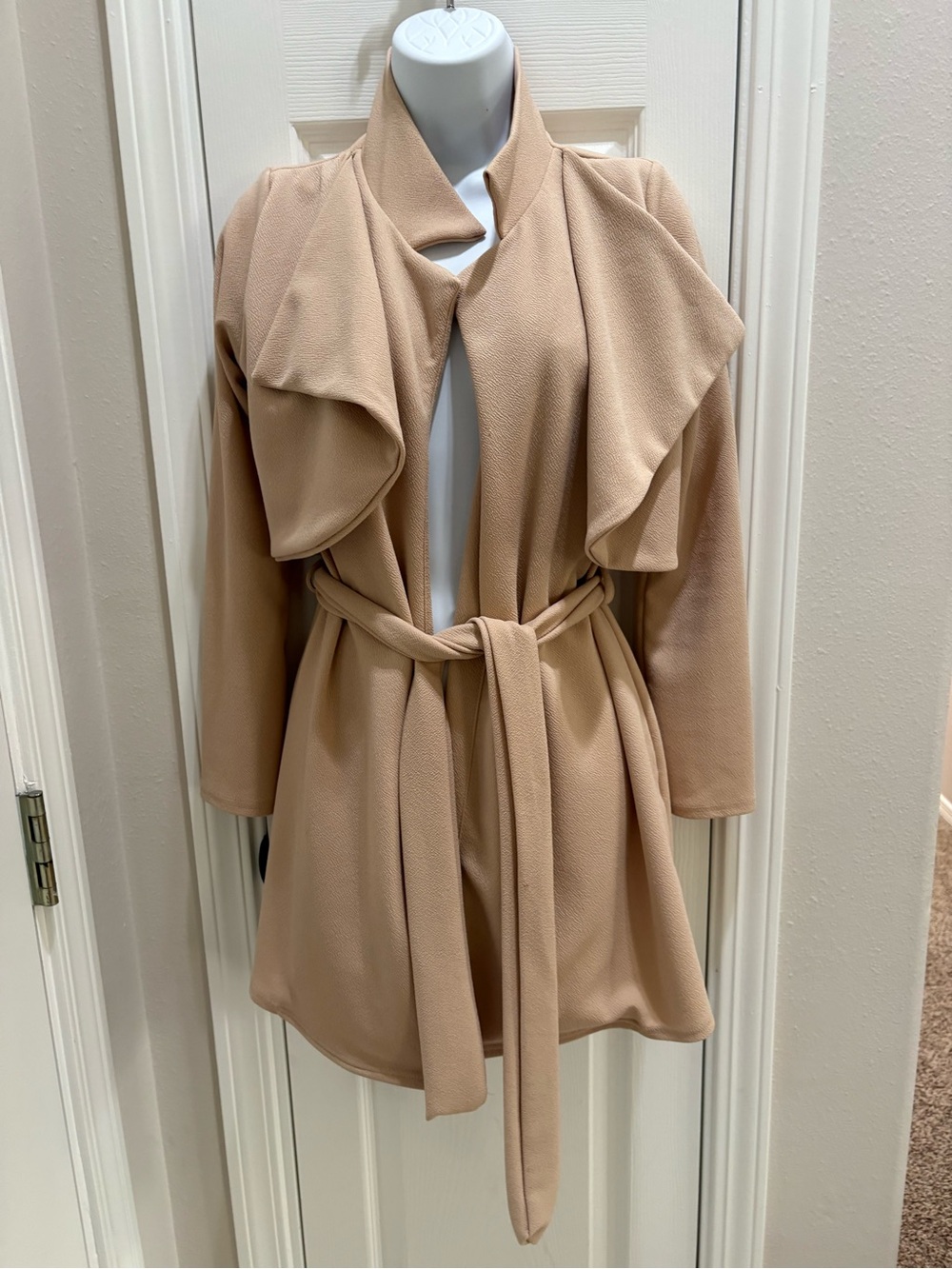 Boohoo Neutral Beige Knit Top with Branded Tag